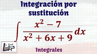 Integración aplicando división de polinomios y sustitución  La Prof Lina M3 [upl. by Idelia96]