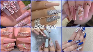 HERMOSOS DISEÑOS UÑAS ACRÍLICAS NUEVAS UÑAS 2022 UÑAS DE MODA [upl. by Kcod481]