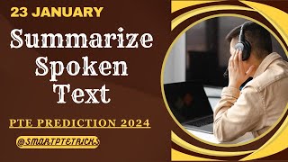 PTE Summarize Spoken Text  January 2024 Tips and Template [upl. by Lundt]