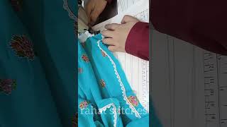 How to stitch chak patti and lace together 😍 useful hack ever  chakpatihack sewingtips ytshort [upl. by Daniell397]