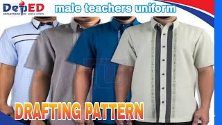 DepEd Male Teachers UniformDrafting Pattern [upl. by Gerdi]