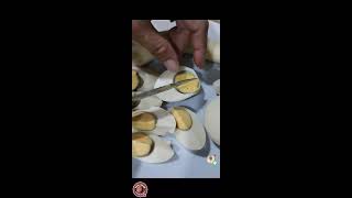 SLICING and PEELING TEA EGG 🥚 and banana 🍌 ASMR viral satisfying [upl. by Nagaek]