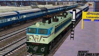 KSR Bengaluru  C Shivaji Maharaj Terminus Udyan Express  MSTS Open Rails Journey Part 1 [upl. by Primrosa]