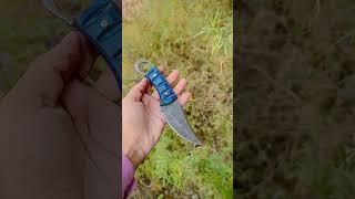 Handmade damascus steel twisted pattern skinner knife ❤️😍🌹🔪 shorts viralvideo [upl. by Anidan498]