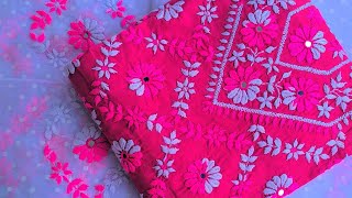 Fulkari dress in Bangladeshহাতের কাজের জামার ডিজাইনHater kajer jamaہاتھ کڑھائی کا لباسphulkari [upl. by Asia150]