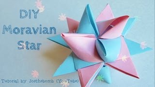 Christmas Crafts  Moravian Star Tutorial  Paper Weaving  Origami Star  Paper Crafts Ornament [upl. by Elsey]