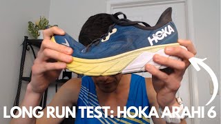 Long Run Test Hoka Arahi 6  Sub 2 [upl. by Tacita]