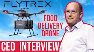 Flytrex CEO interview  5min Food Delivery Drone [upl. by Meehahs835]