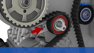 Tutorial  How to replace the SKF timing belt and water pump kit VKMC 03259 [upl. by Oirretno]