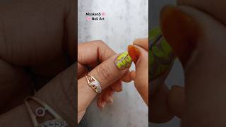 Easy Nail Art 💅🏻Design ✨💖🧿😍jaishreeganesh jaimaakarni nailart2024 nails shorts viralshorts [upl. by Eibmab]