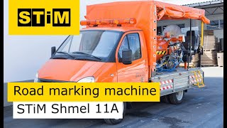 Road Marking Machine STiM Shmel 11A [upl. by Juley]