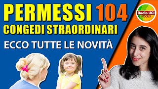 Permessi 104 e congedi straordinari ecco tutte le novità [upl. by Xever]