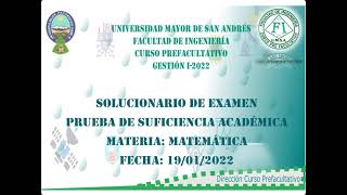 4 SOLUCIONARIO PSA MAT I 2022 [upl. by Adolphe]