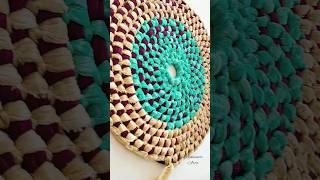 Doormat making at home Safety pin doormat doormat paydan shorts trending reels carpet rug [upl. by Yrrab54]