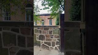 Sandstone wall extended and pointing matched with existing stone wall conservation music chill [upl. by Analaj158]