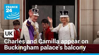 Charles III and Camilla appear on Buckingham palaces balcony • FRANCE 24 English [upl. by Nowaj]