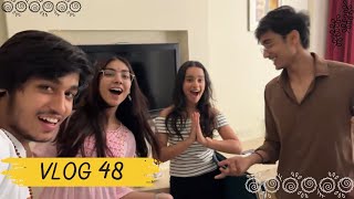 Reel ke peeche ka struggle 😵‍💫  VLOG 48 TanishkaBahl bharatchandak11 ananyasharmamusic [upl. by Imled468]