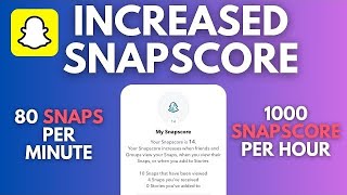 How to Increase Snapscore FAST By 1000 PER MINUTE on Snapchat 2023 FAST METHOD [upl. by Nelson]