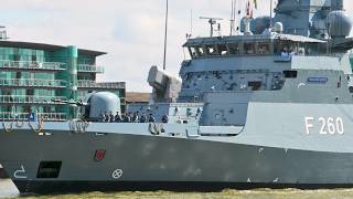 FGS BRAUNSCHWEIG arrives in LONDON  German Navy [upl. by Osswald245]