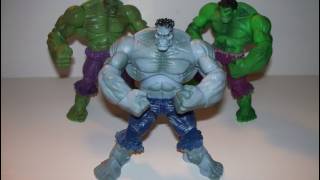 MARVEL UNIVERSE GREY HULK ACTION FIGURE TOY REVIEW [upl. by Bordiuk]