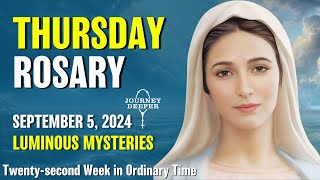 Thursday Rosary Luminous Mysteries of the Rosary 💙 September 5 2024 VIRTUAL ROSARY [upl. by Christan]