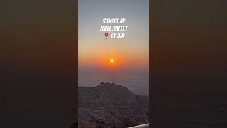 Sunset at Jebel Hafeet alain jebelhafeet mountain uae [upl. by Neyrb]