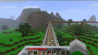 Minecraft Achievement Guide  On A Rail 1km rail [upl. by Ahseinet]