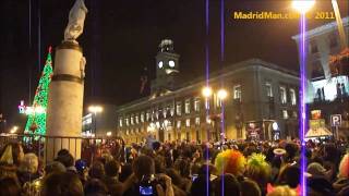 Puerta del Sol quotNocheviejaquot New Years Eve 2011 Madrid [upl. by Elah]