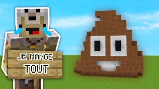 Je Mange TOUT ce quils construisent sur Minecraft  🤮🤮 [upl. by Annekam]