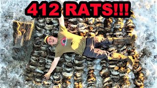 RECORD BREAKING 412 RATS Caught with Mink and Dogs [upl. by Blaise]