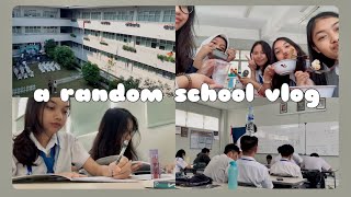 VLOG  a day at school  a random highschool vlog semua aku videoin 🏫 [upl. by Allisan]