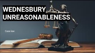 WEDNESBURY UNREASONABLENESS [upl. by Aramoiz525]