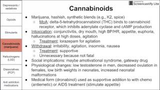 Psychoactive Drugs pharmacology intoxication withdrawal and treatment [upl. by Eelam]