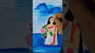 শুভ মহাসপ্তমী  মা দুর্গা  durgapuja drawing art shorts viralvideo Valolagardiary [upl. by Mascia895]