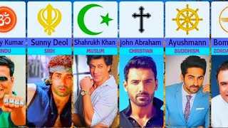 Religion of Bollywood Actor Hindu  Muslim Buddhist Christian Sikh Zoroastrianism [upl. by Nnylatsyrc694]