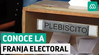 Plebiscito Chile 2020  Conoce la franja electoral de la televisión chilena [upl. by Eninotna]