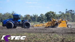 KTec 28 Wide Land Leveler Working in Australia [upl. by Nare215]