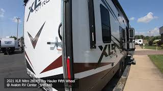 2021 XLR Nitro 28DK5 Toy Hauler Fifth Wheel Walk Through [upl. by Iggy]