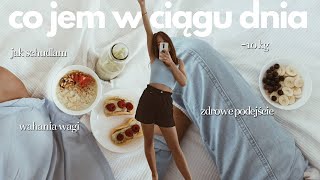 jak schudłam bez ćwiczeń co jem w ciągu dnia wahania wagi 🍝 [upl. by Runkel807]