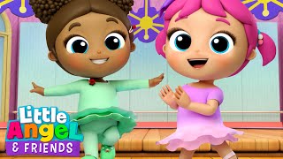 Princess Jills Happy and You Know It Ballet Song  Little Angel And Friends Kid Songs [upl. by Errick]