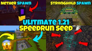 Ultimate Minecraft 121 Bedrock Speedrun Seed [upl. by Firmin]