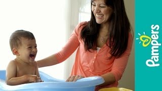 Newborn Care Baby Bath Time Fun [upl. by Tillford269]