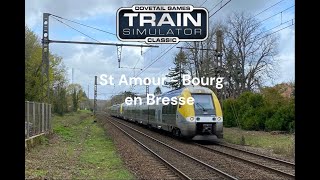 St Amour Bourg en Bresse Sur train simulator en AGC [upl. by Tabber693]