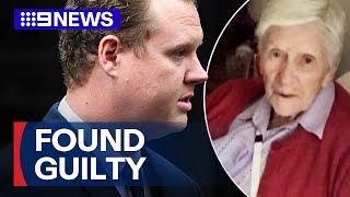 NSW Police officer Kristian White found guilty of manslaughter of 95yearold  9 News Australia [upl. by Grete410]