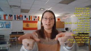 Spanish Prepositions Rhyme Chant Song  Los preposiciones en español [upl. by Heer]