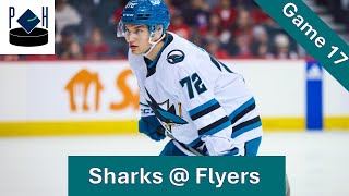 San Jose Sharks 2425 Regular Season Review Game 17 Sharks  Flyers [upl. by Ferwerda]