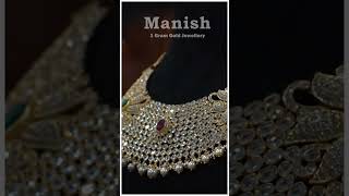 Latest Collection  Manish 1 Gram Gold Jewellery [upl. by Yssak966]