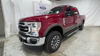 Rapid Red 2022 Ford Super Duty F250 Lariat Review  MacPhee Ford [upl. by Soulier992]