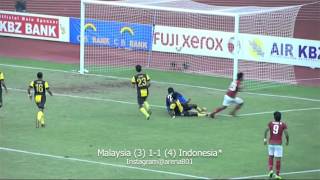 SEA Games 2013 Semi Final  Malaysia 3 11 4 Indonesia [upl. by Apps979]