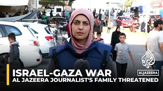 Al Jazeera reporter’s family receives Israeli threat to leave Gaza home [upl. by Brendon]